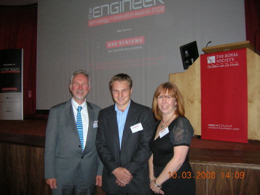 Rowland, Boulton and Smith at Technology + Innovation Awards 3 October 2008